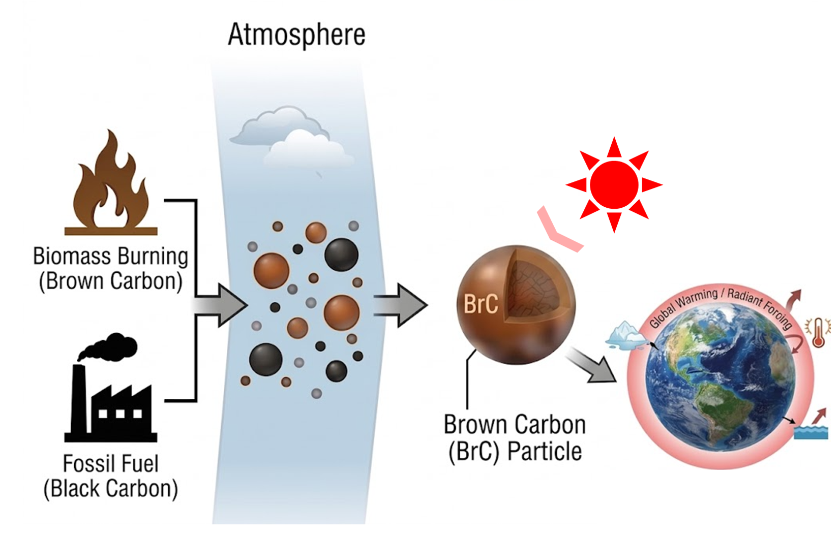 갈색탄소 광흡수 스펙트럼